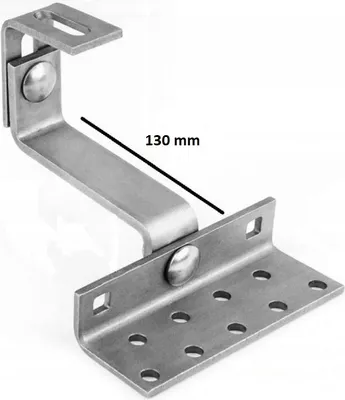 Produktbild von 80x Photovoltaik Dachhaken verstellbar Solar PV Halterung Edelstahl 5mm , 13cm 130 mm | A2