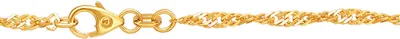 Produktbild von Goldkette Singapurkette Länge 19cm - Breite 2,9mm - 585-14 Karat Gold