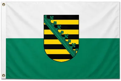 Produktbild von Flagge Sachsen 250 x 150 cm Fahne mit 3 Ösen 100g/m² Stoffgewicht Hissflagge Hissen