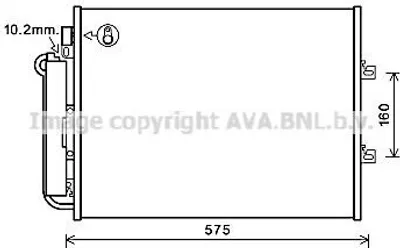 Produktbild von PRASCO RTA5454D Kondensator Klimaanlage Klimakondensator für RENAULT TWINGO II (CN0) +Trockner