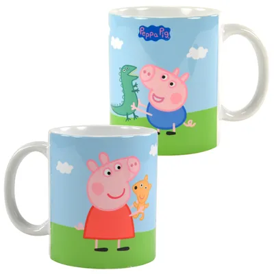 Produktbild von Peppa Wutz Tasse - Stofftiere Kaffeetasse Becher Kaffeebecher aus Keramik 320 ml
