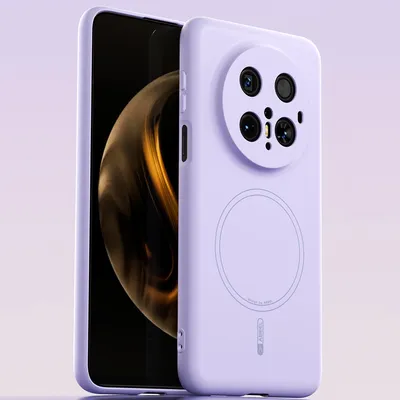 Obrázek produktu pro Magnetické pouzdro pro Huawei Mate 70 Pro/Mate 70 Pro+, kompatibilní s MagSafe, tekutý silikon, nárazuvzdorné a odolné proti poškrábání Fialová