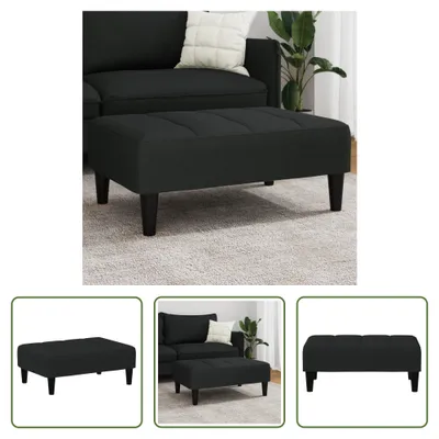Immagine prodotto di The Living Store Sgabello Nero 77x55x31 cm in velluto