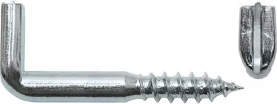 Produktbild von Schraubhaken gerade mit Schlitz 5,7x100 / 60 mm verzinkt - 10 St. Winkelschraube