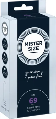 Produktbild von 10er Mister Size Kondome 69mm - Gefühlsecht & Extra Feucht