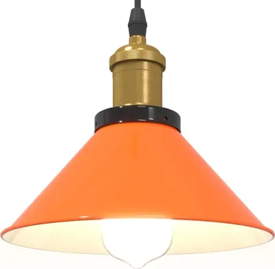 Zdjęcie produktu dla Lampa Wisząca Z Regulacją Wysokości E27 Pomarańczowy Połysk Lumarko! Lumarko!