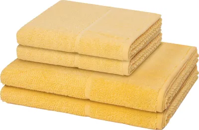 Produktbild von Möve for frottana Pearl 2 X Handtuch 2 X Duschtuch im Set Moderner Mix aus Walk- und Zwirnfrottier, Hohe Flauschigkeit und sanfter Massageeffekt, Saugfähig und schnell trocknend