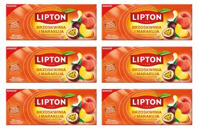Produktbild von Lipton Früchtetee Pfirsich & Maracuja 6x 20 Teebeutel - Tee koffeinfrei