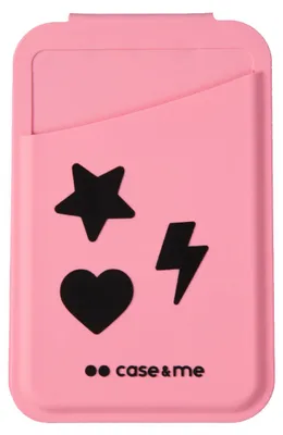 Produktbild von Case & Me CMSILCARMIRMSP, Briefttasche, Schwarz, Pink, Silikon, Green Dot, 1 Stück(e), 12 mm