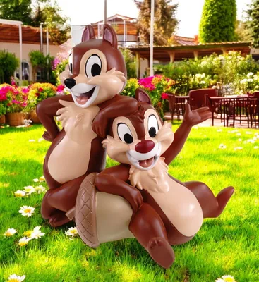 Produktbild von Gartenfigur Chip und Chap 33cm Wetterfest Disney Dekoration Garten und Zuhause