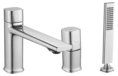 Immagine prodotto di Miscelatore 3 fori per vasca freestanding LAVEO Tores cromo