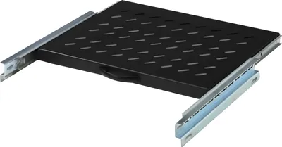 Immagine prodotto di DIGITUS Fachboden 1HE 30x483x385mm bis  25kg schwarz auszieh