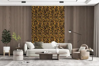 Produktbild von MuchoWow® Fototapete für Wohnzimmer oder Schlafzimmer Wandtapete Vinyl Motivtapete Pantherdruck - Luxus - Muster - 180x280 cm - Wallpaper