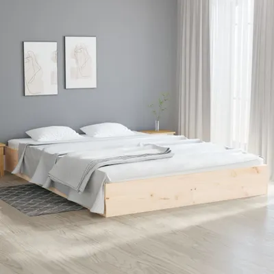 Immagine prodotto di Maison Exclusive - Letto in legno massello senza materasso 200x200 cm