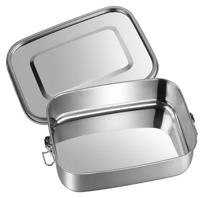 Image de Omgoods - Boîte à lunch Lekvrije de 850 ml, en acier inoxydable, contenant alimentaire avec joint étanche
