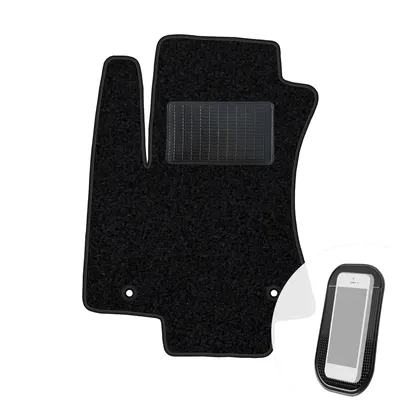Produktbild von moto-MOLTICO Fahrer Fußmatte Auto Velours Fahrerseite Autoteppiche Schwarz Fahrermatte 1-teilig passend für Opel Zafira A 1999-2006