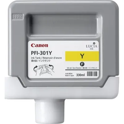 Obrázok produktu pre Canon PFI-301Y, Žltá, Atrament na pigmentovej báze, 330 ml, 1 kusov