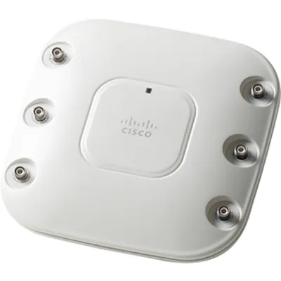 Produktbild von Cisco AIR-LAP1261N-E-K9, 300 Mbit/s, 10,100,1000 Mbit/s, 2.4, 5 GHz, 32 MB, 128 MB, 20 MHz