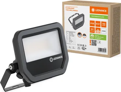 Produktbild von Ledvance LED Fluter Floodlight schwarz IP66 17W 2400lm neutralweiß 4000K
