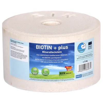 Produktbild von Imima Leckstein Salzleckstein Biotin+