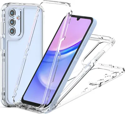 Image de Coque transparente pour Samsung Galaxy A15 5G/4G, coque TPU et PC hybride transparente et résistante aux chocs