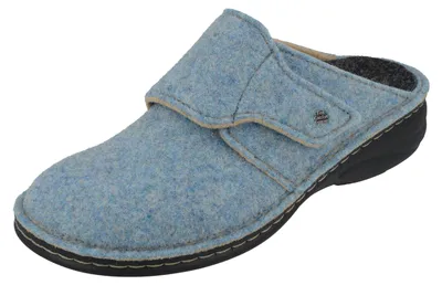 Produktbild von FINN COMFORT Goms Damen Hausschuhe Clog hellblau Filz - Größe: 41