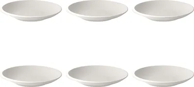 Produktbild von Villeroy & Boch NewMoon 6er Set Suppenteller 25 cm weiß Porzellan