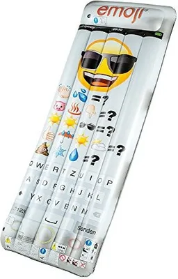 Produktbild von Emoji Luftmatratze mit Handy-Design 170 x 60 cm