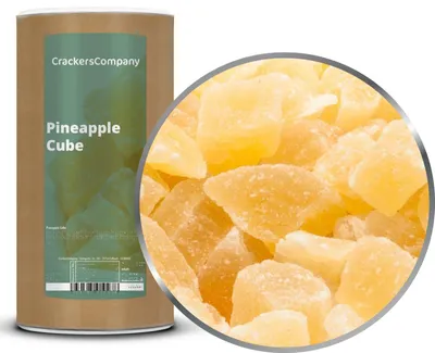 Produktbild von CrackersCompany Ananas-Würfel (Pineapple Cube), Membrandose 700 g