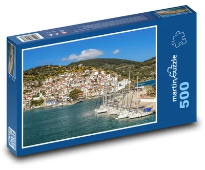 Obrázok produktu pre Puzzle 500 Prístav na ostrove Skopelos - martinpuzzle