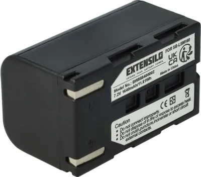 Produktbild von EXTENSILO Akku Ersatz für Samsung SB-LSM80, SB-LSM320, SB-LSM160 für Kamera (1640 mAh, 7,2 V, Li-Ion)