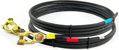 Produktbild von Batterie Verbindungskabel Laderegler 2m 6mm²  Polklemmen fürbe: schwarz/schwarz