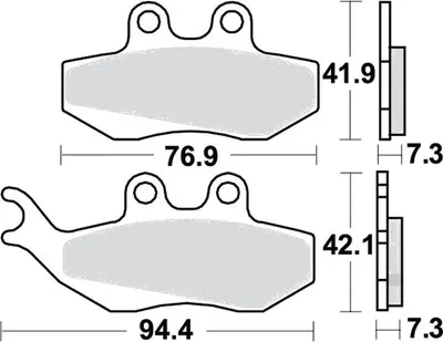 Immagine prodotto di Pastiglie freno anteriori per Generic Trigger 50 X, anni di produzione 2008-2012 - Pastiglie TRW - Nuove
