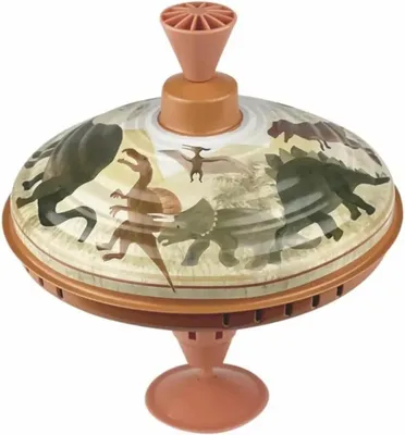 Obrázek produktu pro Barevný kovový dinosauří spinning top, průměr cca 18 cm