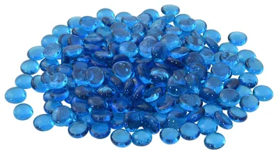 Immagine prodotto di Boccioli di vetro, 17-19 mm, colore blu cielo