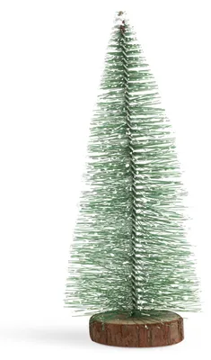 Image de Mini sapin de Noël artificiel décoratif - 30 cm - enneigé, vert
