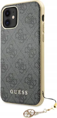 Produktbild von Guess Guhcn61Gf4Ggr Hülle Für Iphone 11 / Xr Grau/Grau 4G Charms Collection