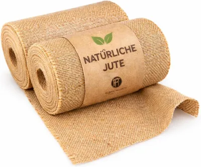 Produktbild von Jute Tischläufer in Natur 25 cm breit und 5 m lang