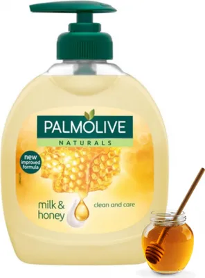 Zdjęcie produktu dla Palmolive Milk & Honey, Skóra, Mydło w płynie, Ochrona, Zmiękczający, Miodowy, 300 ml, 1 szt.
