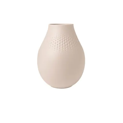 Produktbild von Villeroy & Boch Manufacture Collier beige Vase Perle hoch 16 cm