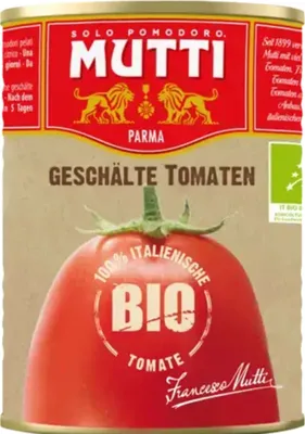 Zdjęcie produktu dla Mutti Organic Pelati, pomidory bez skórki 400g