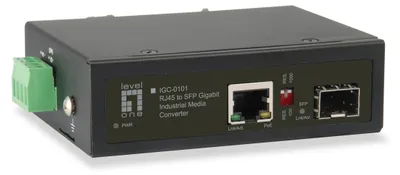 Zdjęcie produktu dla LevelOne IGC-0101, 1000 Mbit/s, IEEE 802.3, IEEE 802.3ab, IEEE 802.3af, IEEE 802.3at, IEEE 802.3u, IEEE 802.3x, IEEE 802.3z, Gigabit Ethernet, 10,100,1000 Mbit/s, 10BASE-T, 100BASE-TX, 1000BASE-T, 500000 h