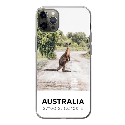 Produktbild von MuchoWow® Handyhülle Schutzhülle Hülle für iPhone 13 Pro Max Känguru - Australien - Tiere Silikon Softcase Handy Hülle - Mobiltelefon