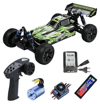 Zdjęcie produktu dla Buggy RC zdalnie sterowany - Bezszczotkowy - 4WD - Skala 1:10 - RTR - 2,4 GHz - 55 km/h