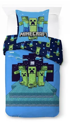 Produktbild von Minecraft "Night Schemes" - Wende-Bettwäsche, Gaming 135x200 & 80x80