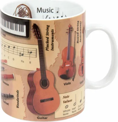 Immagine prodotto di Könitz Music Wissensbecher Englisch, Becher, Tasse, Kaffeetasse, Porzellan, 460 ml, 11 1330 2030