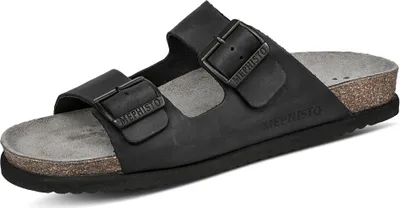 Produktbild von Mephisto Nerio black Pantolette Schwarz in Gr. 46