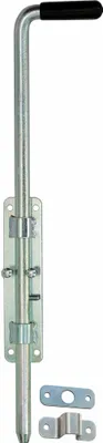 Produktbild von Türriegel Torriegel Bolzenriegel Riegelverschluss Federriegl - Auswahl: Türriegel 420/14 Silber Verzinkt - Menge: 2