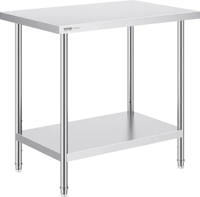 Zdjęcie produktu dla Stół Roboczy ze Stali Nierdzewnej 86x91x61cm
