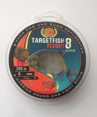 Produktbild von WFT TF8 Feeder Blood red 200m 0,12mm 8kg - Angelschnur